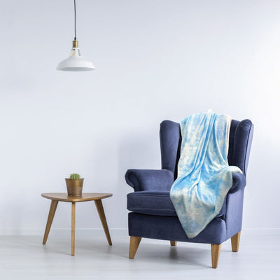 Blue Watercolour - Plush Blanket Plush Blanket JETTPROOF Calming Sensory Clothing Inspired by Jett 