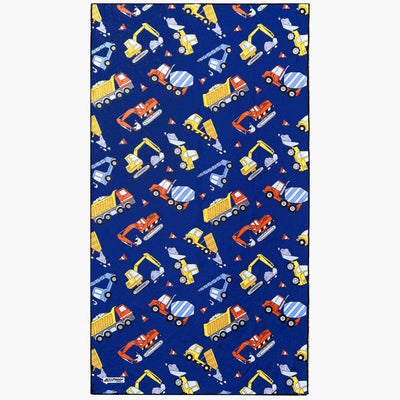 Construction Zone - Kids Sand Free Beach Towel JETTPROOF Calming Sensory Clothing Inspired by Jett 