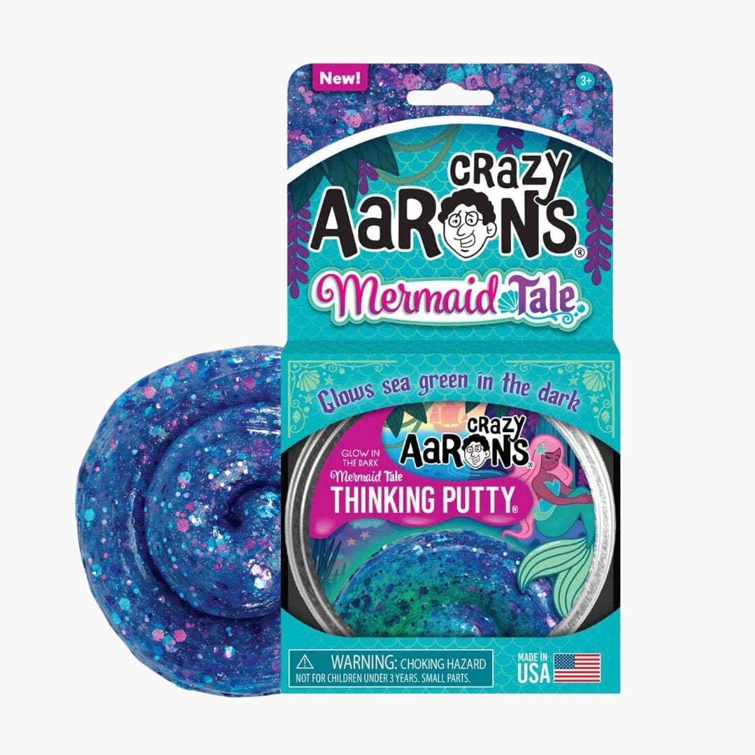 Crazy Aaron's Putty Glowbrights - Mermaid Tale Sensory Toys JETTPROOF Calming Sensory Clothing Inspired by Jett 