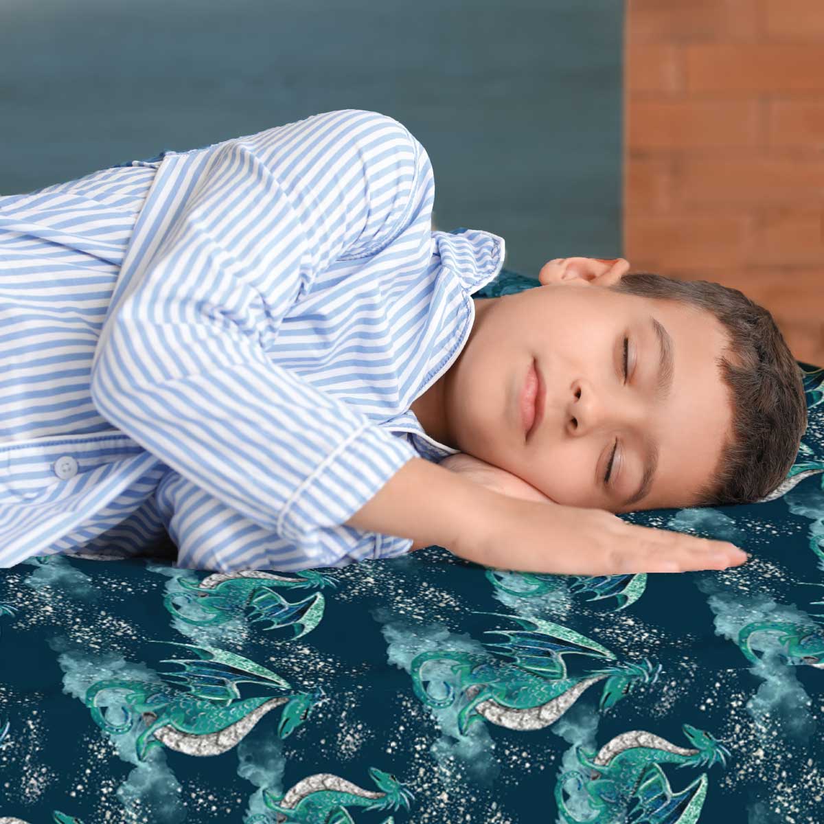 Dragon Nights Sensory Fitted Bed Sheet Jettproof Calming Sensory Clothing Inspired By Jett 0690