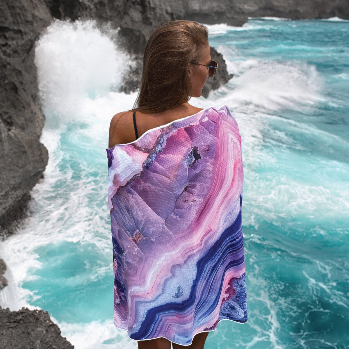 Geo - Sand Free Beach Towel Sand-Free Towel JETTPROOF Calming Sensory Clothing Inspired by Jett 