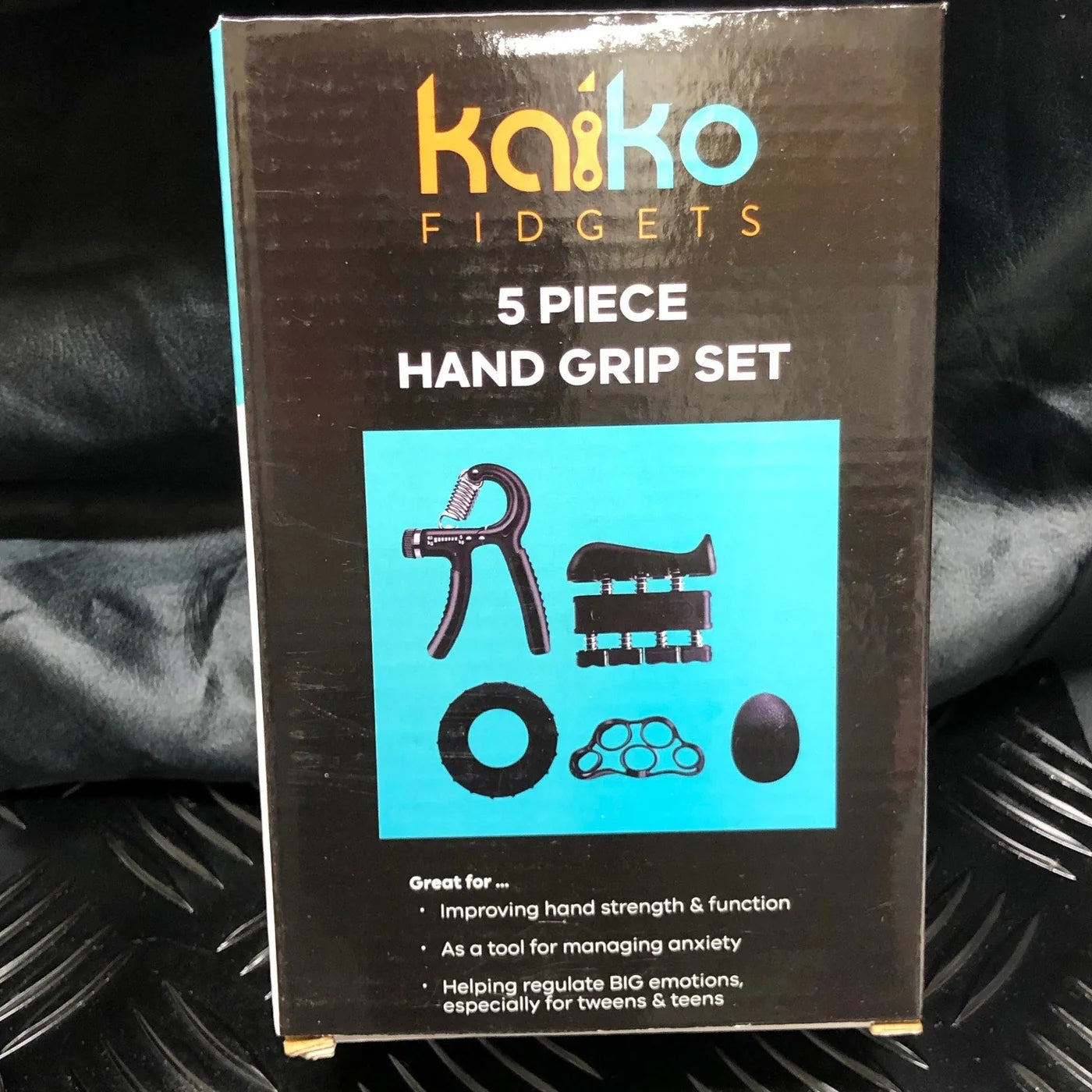 Hand Grip Set 5 Piece - Kaiko Fidget Toys JETTPROOF Calming Sensory Clothing Inspired by Jett 