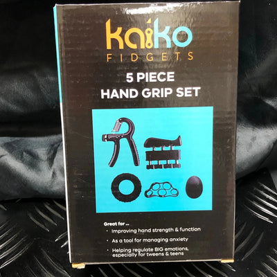 Hand Grip Set 5 Piece - Kaiko Fidget Toys JETTPROOF Calming Sensory Clothing Inspired by Jett 