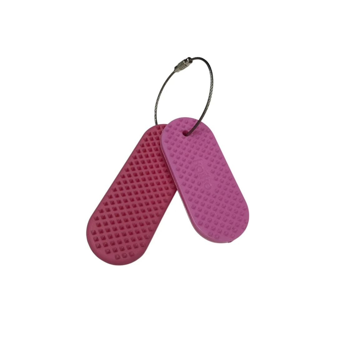 KAIKO Spikey Key Ring Fidget Toys JETTPROOF Calming Sensory Clothing Inspired by Jett Pink 