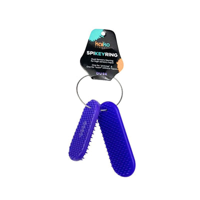 KAIKO Spikey Key Ring Fidget Toys JETTPROOF Calming Sensory Clothing Inspired by Jett Purple 