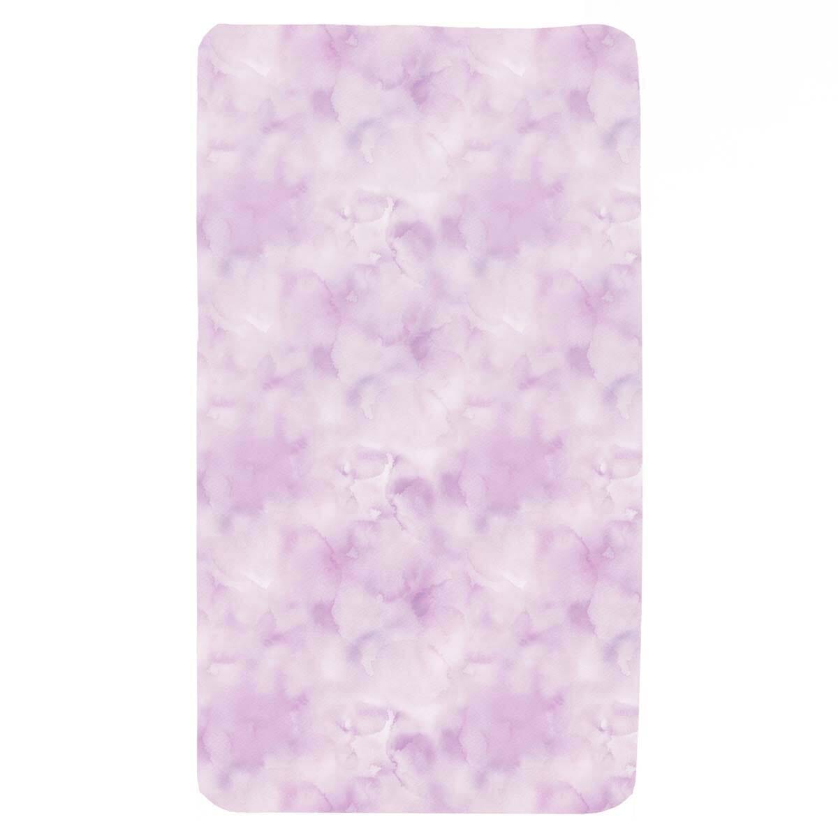 Lavender Watercolour Sensory Fitted Bed Sheet Sensory Fitted Bed Sheet JettProof.com.au 