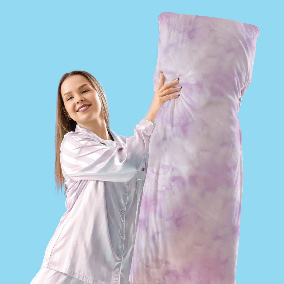 Lavender Watercolour - Sensory Body Pillow Cover Sensory Pillowcase JettProof.com.au 