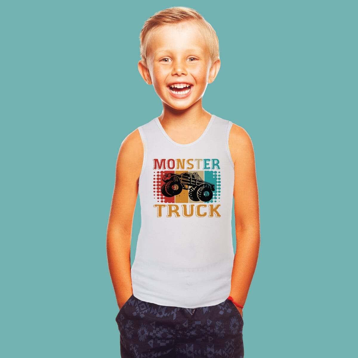 Sensory Singlet | Child | Monster Truck Singlets JettProof.com.au 