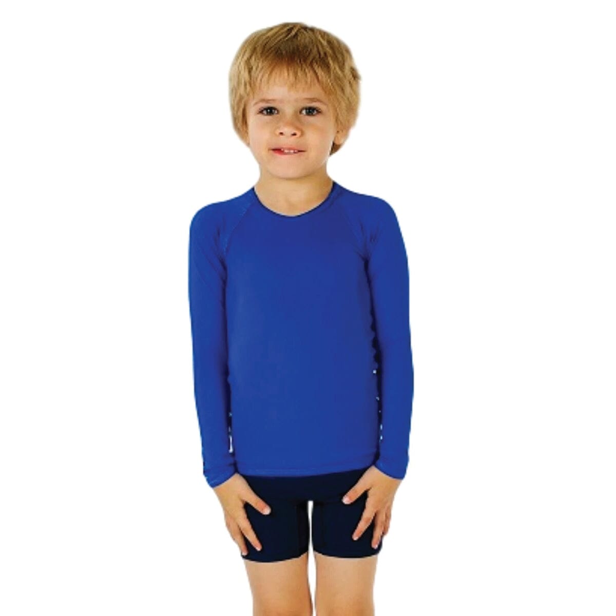 Calming Compression Long Sleeve Shirt | Boys LS Shirts JettProof.com.au 0 (46 - 47cm) Royal 