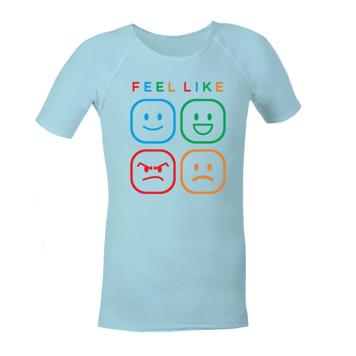 SALE - Sensory Shirt | Child | Fun Print | Unisex Shirts JettProof.com.au Size 12 | Sky | Emotions 