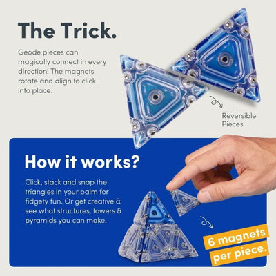 SPEKS - Geode Pyramid Sensory Toys JETTPROOF Calming Sensory Clothing Inspired by Jett 