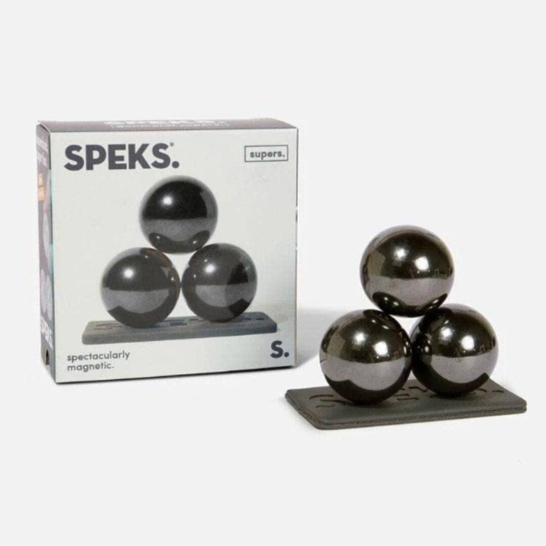 SPEKS - Magnetic Balls Sensory Toys JETTPROOF Calming Sensory Clothing Inspired by Jett Gunmetal 6 Pack 