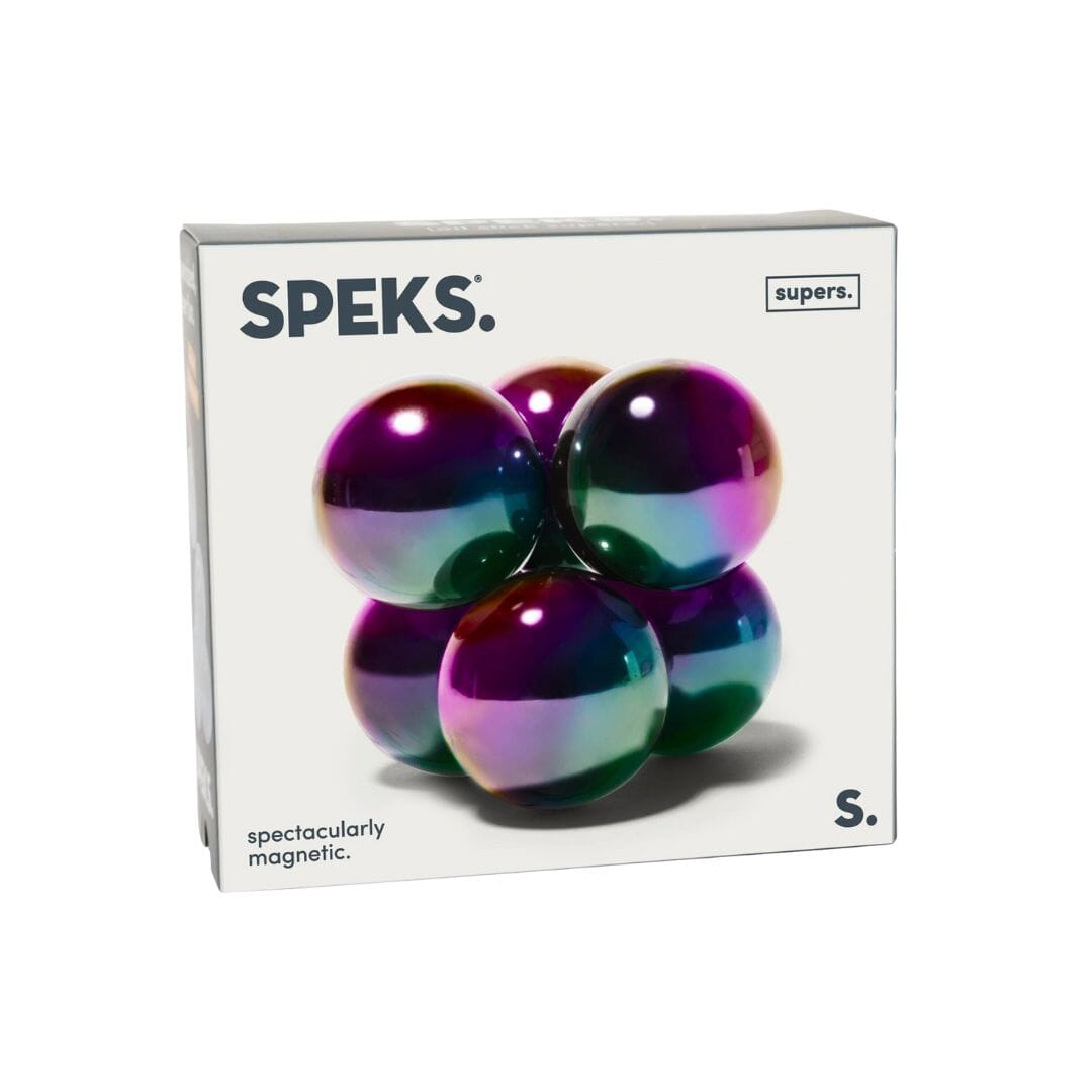 SPEKS - Magnetic Balls Sensory Toys JETTPROOF Calming Sensory Clothing Inspired by Jett Rainbow 6 Pack 