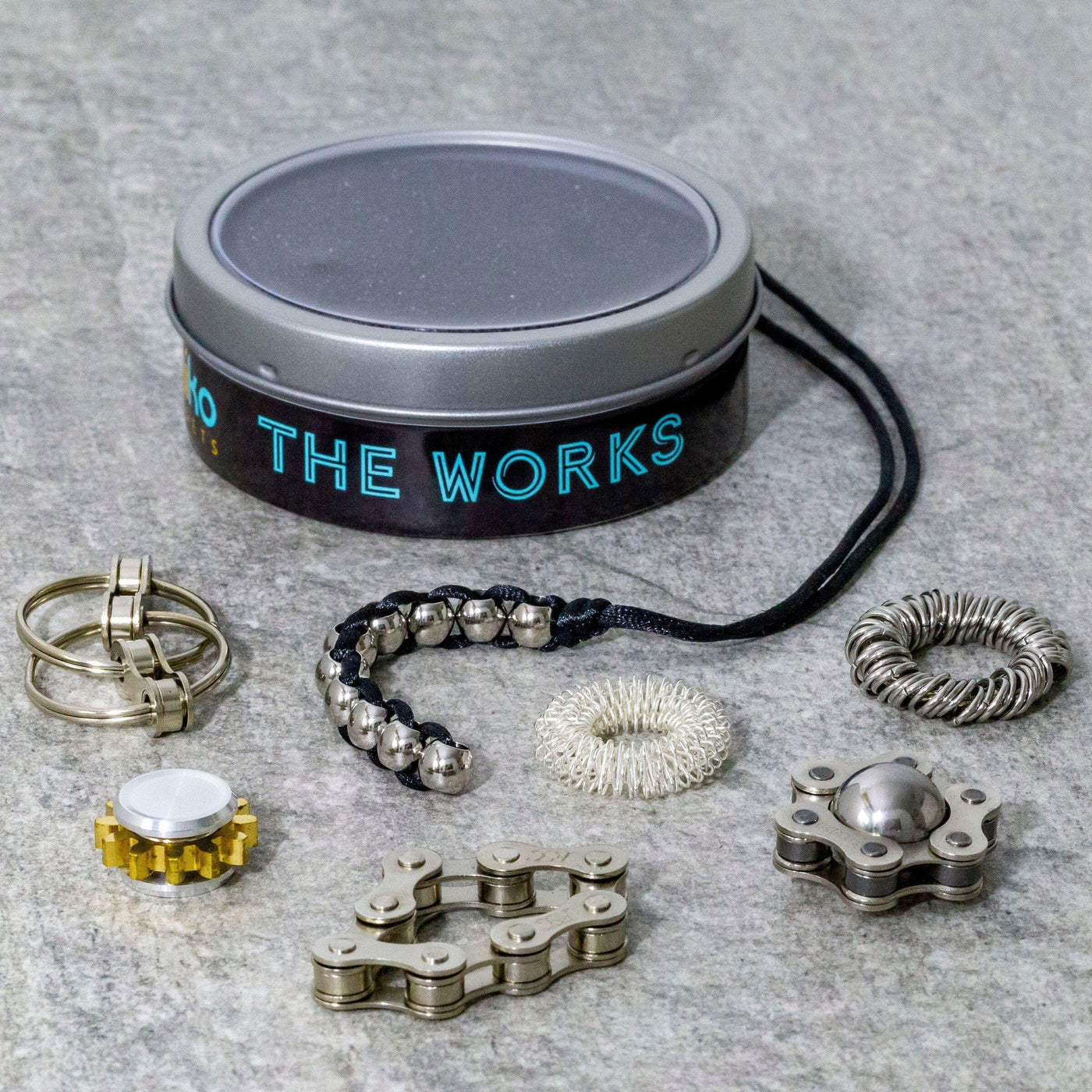 KAIKO The Works Fidget Kit Fidget Toys JETTPROOF Calming Sensory Clothing Inspired by Jett Black 