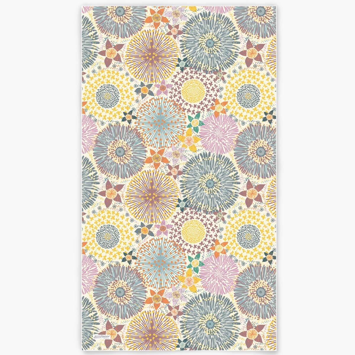 Wildflowers - Sand Free Beach Towel Sand-Free Towel JETTPROOF Calming Sensory Clothing Inspired by Jett Standard Towel Yellow 