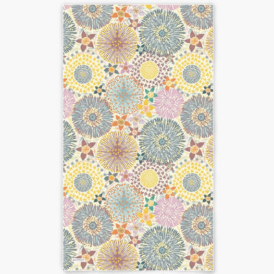 Wildflowers - Sand Free Beach Towel Sand-Free Towel JETTPROOF Calming Sensory Clothing Inspired by Jett Standard Towel Yellow 