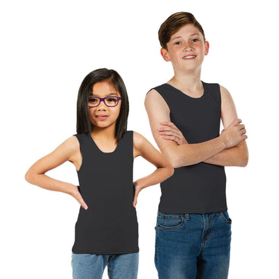 Sensory Singlet Child | Unisex Style | Grey Singlets JettProof.com.au 2 (52 - 53cm) 