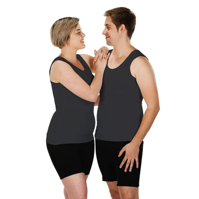 Sensory Singlet Adult | Unisex Style | Grey JettProof.com.au 4XS (70 - 74cm) 